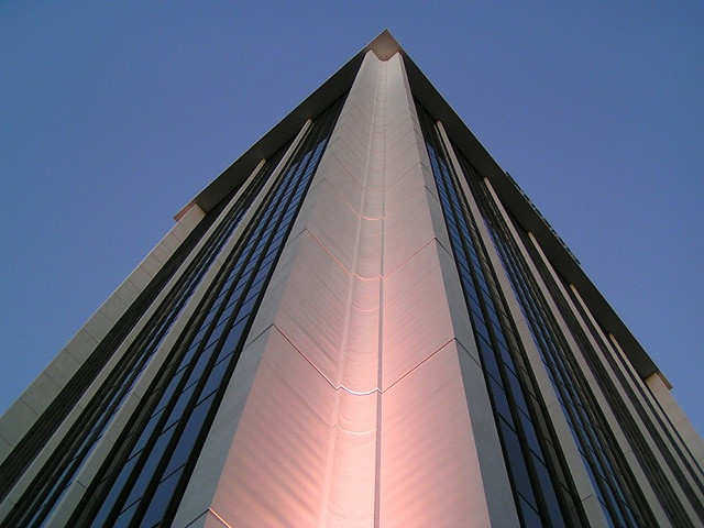 Regions Plaza office tower at 210 E Capitol St in downtown Jackson, Mississippi